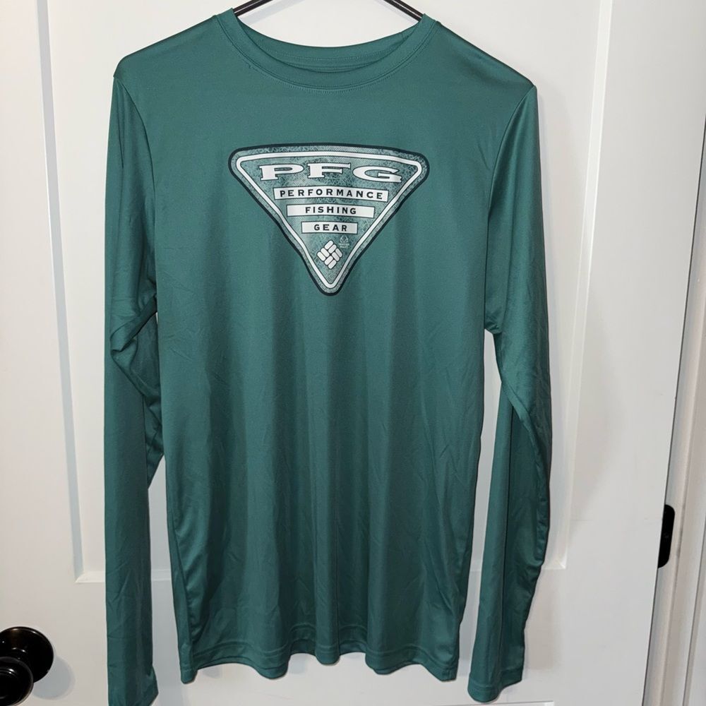 Columbia Green Long Sleeve Performance Tee